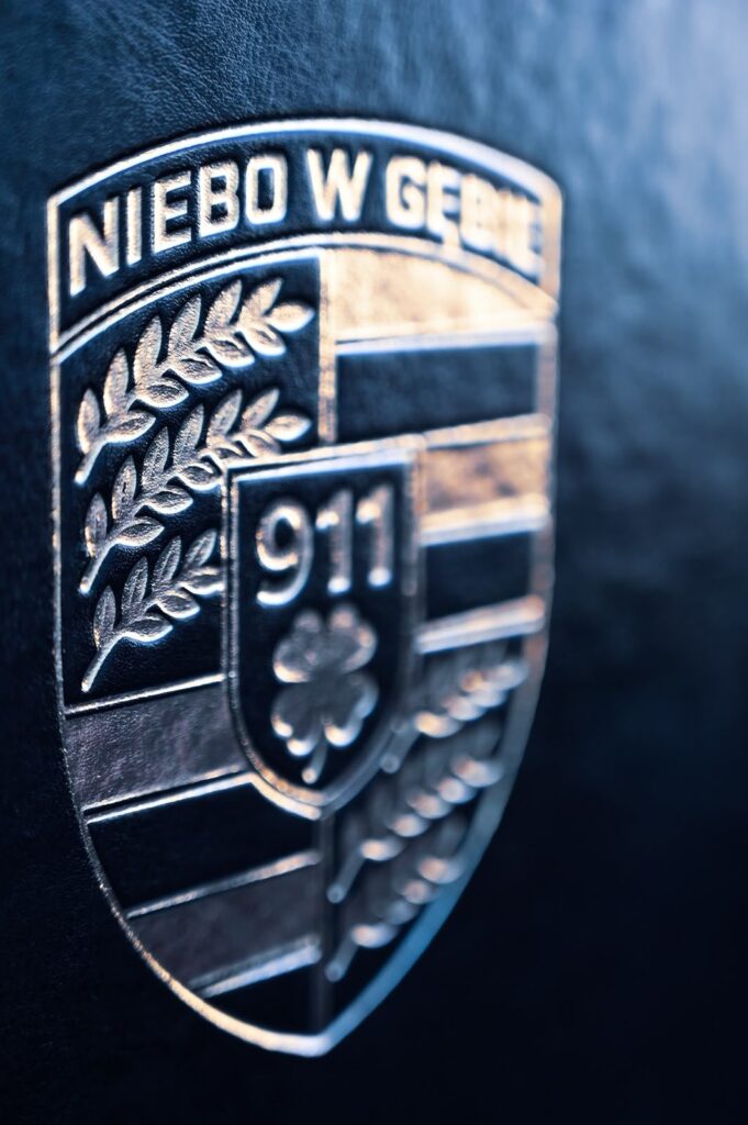 Metalowy herb 911 Niebo w gębie